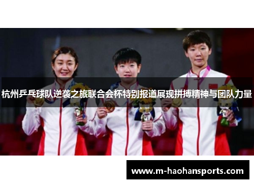 杭州乒乓球队逆袭之旅联合会杯特别报道展现拼搏精神与团队力量